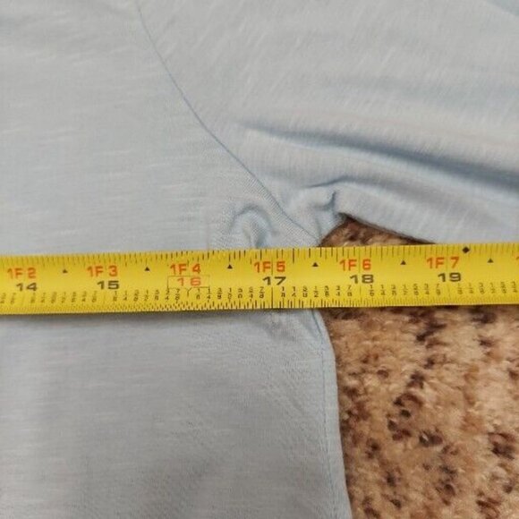 2 Style & Co Pullover Womens Partial Button Up Long Sleeve Shirts NWT Blue PM - Picture 9 of 10